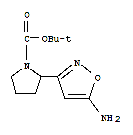 2-(5-Amino-isoxazol-3-yl)-pyrrolidine-1-carboxylic acid tert-butyl ester Structure,887586-28-9Structure