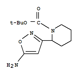 2-(5-Amino-isoxazol-3-yl)-piperidine-1-carboxylic acid tert-butyl ester Structure,887586-34-7Structure