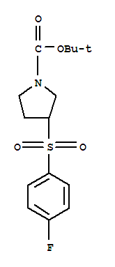 3-(4-Fluoro-benzenesulfonyl)-pyrrolidine-1-carboxylic aid tert-butyl ester Structure,887587-51-1Structure