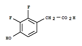 (2,3-Difluoro-4-hydroxy-phenyl)-acetic acid Structure,887587-75-9Structure