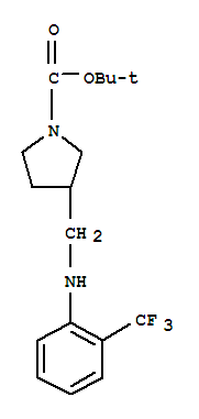 1-Boc-3-([(2-trifluoromethyl-phenyl)-amino]-methyl)-pyrrolidine Structure,887591-06-2Structure