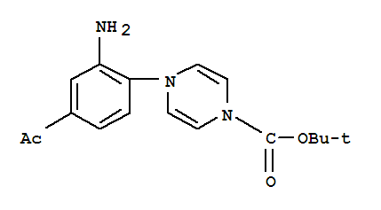 1-Boc-4-(4-acetyl-2-amino-phenyl)-4h-pyrazine Structure,887595-40-6Structure