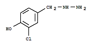 Phenol, 2-chloro-4-(hydrazinylmethyl)- Structure,887596-15-8Structure