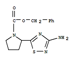 Benzyl 2-(3-amino-1,2,4-thiadiazol-5-yl)pyrrolidine-1-carboxylate Structure,888314-31-6Structure