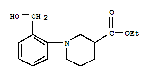 1-(2-Hydroxymethyl-phenyl)-piperidine-3-carboxylic acid ethyl ester Structure,889956-07-4Structure