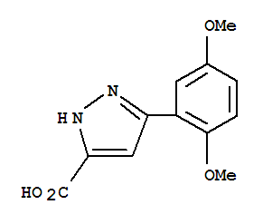 5-(2,5-Dimethoxy-phenyl)-2H-pyrazole-3-carboxylic acid Structure,890621-06-4Structure