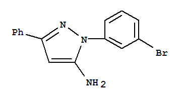 2-(3-Bromo-phenyl)-5-phenyl-2h-pyrazol-3-ylamine Structure,890764-15-5Structure