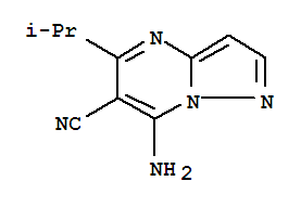 Pyrazolo[1,5-a]pyrimidine-6-carbonitrile, 7-amino-5-(1-methylethyl)-(9ci) Structure,893424-58-3Structure