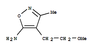 Isoxazole, 5-amino-4-(2-methoxyethyl)-3-methyl-(7ci) Structure,89851-82-1Structure