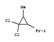 Propane, 2-(2,2-dichloro-3-methylcyclopropyl)-(7ci) Structure,89891-44-1Structure