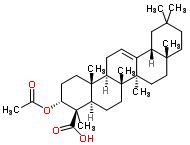 Alpha-acetylboswellic acid Structure,89913-60-0Structure