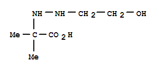 Propionic acid, 2-[2-(2-hydroxyethyl)hydrazino]-2-methyl-(7ci) Structure,89937-55-3Structure