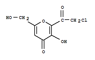 4H-pyran-4-one, 2-(chloroacetyl)-3-hydroxy-6-(hydroxymethyl)-(7ci) Structure,89938-66-9Structure