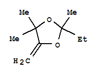 1,3-Dioxolane, 2-ethyl-2,4,4-trimethyl-5-methylene- Structure,89995-42-6Structure