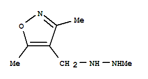 Isoxazole, 3,5-dimethyl-4-[(2-methylhydrazino)methyl]-(7ci) Structure,90049-32-4Structure