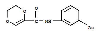 1,4-Dioxin-2-carboxamide, n-(3-acetylphenyl)-5,6-dihydro- Structure,903800-25-9Structure