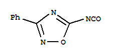 Isocyanic acid, 3-phenyl-1,2,4-oxadiazol-5-yl ester (7ci) Structure,90484-03-0Structure