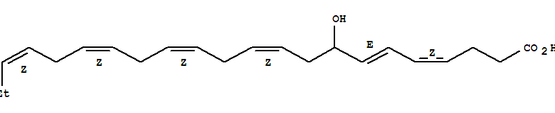 (4E,6e,10z,13z,16z,19z)-8-hydroxy-4,6,10,13,16,19-docosahexaenoic acid Structure,90780-54-4Structure