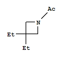 Azetidine, 1-acetyl-3,3-diethyl-(7ci) Structure,91055-59-3Structure