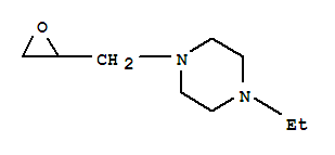 Piperazine, 1-(2,3-epoxypropyl)-4-ethyl-(7ci) Structure,91086-24-7Structure