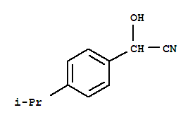 Benzeneacetonitrile, alpha-hydroxy-4-(1-methylethyl)-(9ci) Structure,91132-18-2Structure