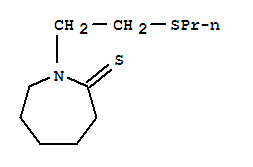 2H-azepine-2-thione, hexahydro-1-[2-(propylthio)ethyl]- Structure,91242-04-5Structure