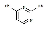 Pyrimidine, 2-ethyl-4-phenyl-(7ci,9ci) Structure,91391-86-5Structure