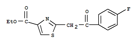 2-[2-(4-Fluorophenyl)-2-oxoethyl]-4-thiazolecarboxylic acid ethyl ester Structure,914287-92-6Structure