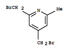 Pyridine, 2,4-bis(bromomethyl)-6-methyl-(9ci) Structure,91458-11-6Structure