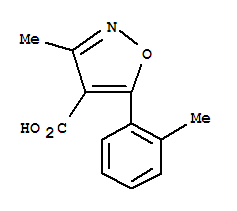 4-Isoxazolecarboxylicacid,3-methyl-5-o-tolyl-(7ci) Structure,91569-56-1Structure