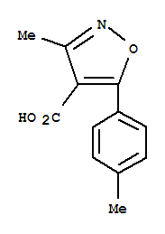 4-Isoxazolecarboxylicacid,3-methyl-5-p-tolyl-(7ci) Structure,91569-57-2Structure