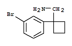 Cyclobutanemethanamine, 1-(3-bromophenyl)- Structure,915690-61-8Structure