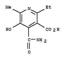 Nicotinic acid, 4-carbamoyl-2-ethyl-5-hydroxy-6-methyl-(7ci) Structure,91716-06-2Structure