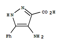 1H-pyrazole-3-carboxylicacid,4-amino-5-phenyl-(9ci) Structure,91857-71-5Structure