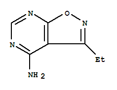 Isoxazolo[5,4-d]pyrimidine, 4-amino-3-ethyl-(7ci) Structure,91997-08-9Structure