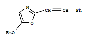 Oxazole, 5-ethoxy-2-styryl-(7ci) Structure,92028-81-4Structure