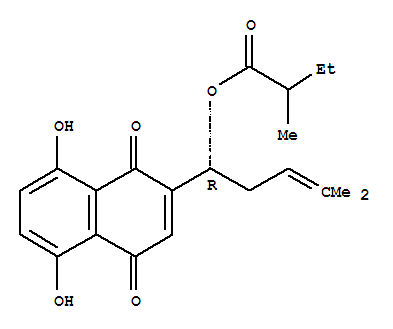 α-methyl-n-butyrylshikonin Structure,92175-42-3Structure