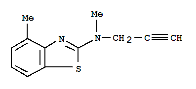 2-Benzothiazolamine,n,4-dimethyl-n-2-propynyl-(9ci) Structure,92677-90-2Structure