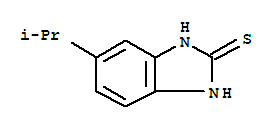 2H-benzimidazole-2-thione,1,3-dihydro-5-(1-methylethyl)-(9ci) Structure,92806-75-2Structure