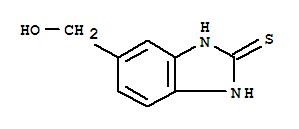 2H-benzimidazole-2-thione,1,3-dihydro-5-(hydroxymethyl)-(9ci) Structure,92807-01-7Structure