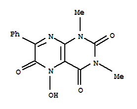 2,4,6(3H)-pteridinetrione, 1,5-dihydro-5-hydroxy-1,3-dimethyl-7-phenyl- Structure,928336-51-0Structure