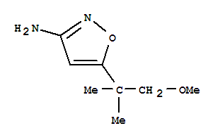 5-(1-Methoxy-2-methylpropan-2-yl)-isoxazol-3-amine Structure,93509-70-7Structure