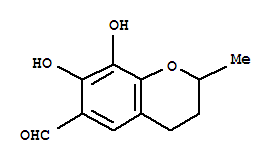 2H-1-benzopyran-6-carboxaldehyde,3,4-dihydro-7,8-dihydroxy-2-methyl-(9ci) Structure,94008-47-6Structure