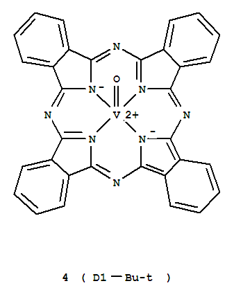 (Tetra-t-butylphthalocyaninato)oxovanadium(Ⅳ) Structure,95865-59-1Structure