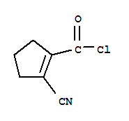 1-Cyclopentene-1-carbonyl chloride, 2-cyano- (6ci) Structure,98273-76-8Structure