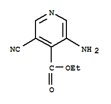 Isonicotinic acid, 3-amino-5-cyano-, ethyl ester (6ci) Structure,99358-62-0Structure