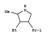 Pyrrolidine, 3-ethyl-4-isopropyl-2-methyl- (6ci) Structure,99863-15-7Structure