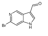 6-Bromo-1h-pyrrolo[3,2-c]pyridine-3-carboxaldehyde Structure,1000341-75-2Structure