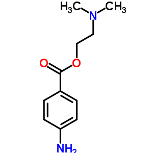 Benzoic acid, 4-amino-,2-(dimethylamino)ethyl ester Structure,10012-47-2Structure