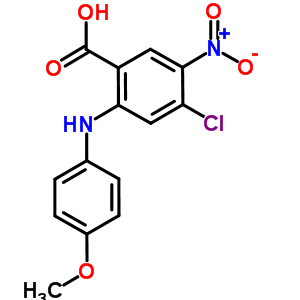 4-Chloro-2-(4-methoxyanilino)-5-nitrobenzoic acid Structure,100622-86-4Structure